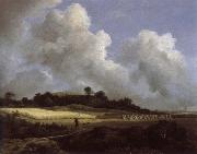Jacob van Ruisdael View of Grainfields with a Distant town Germany oil painting artist